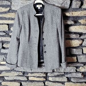 Women's Talbots blazer suit jacket size 2 black